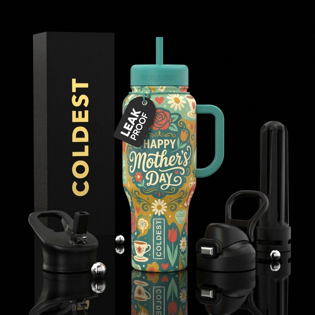 Mothers Day water bottle design
