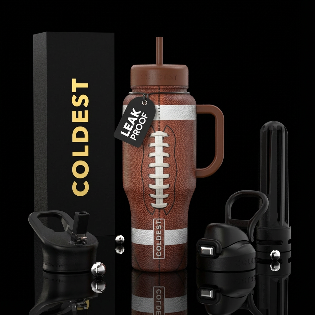 Football water bottle design