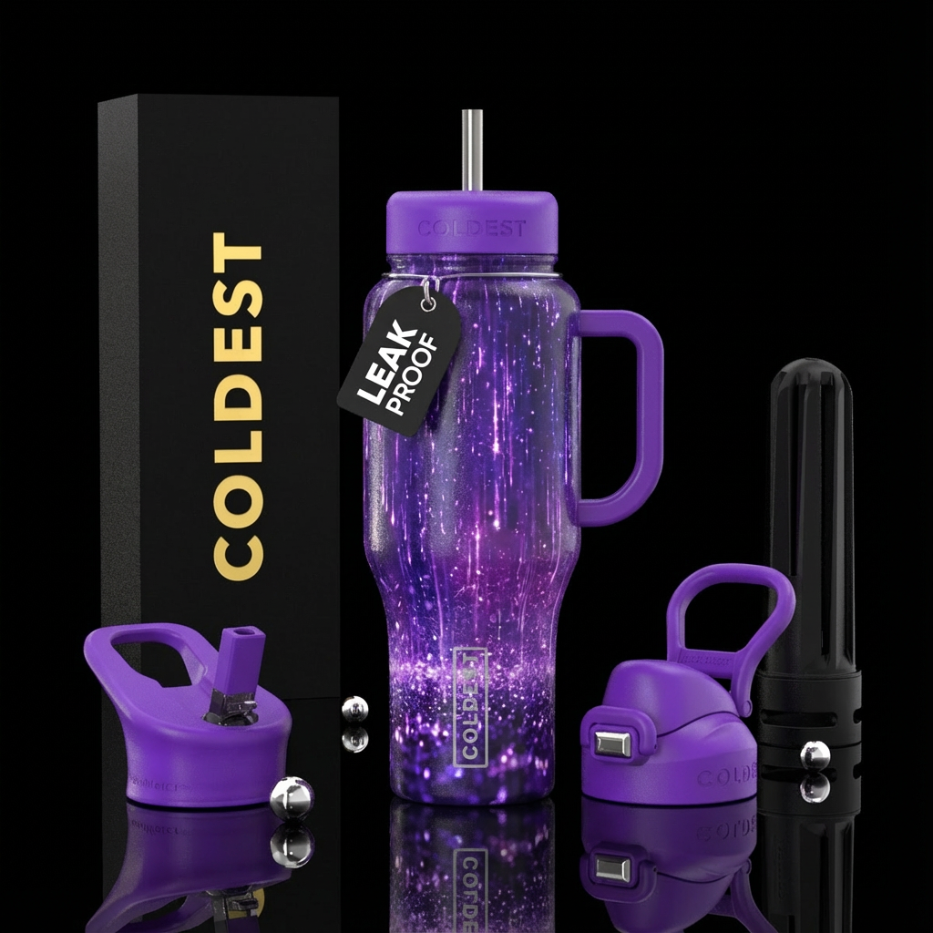 Purple Rain water bottle design