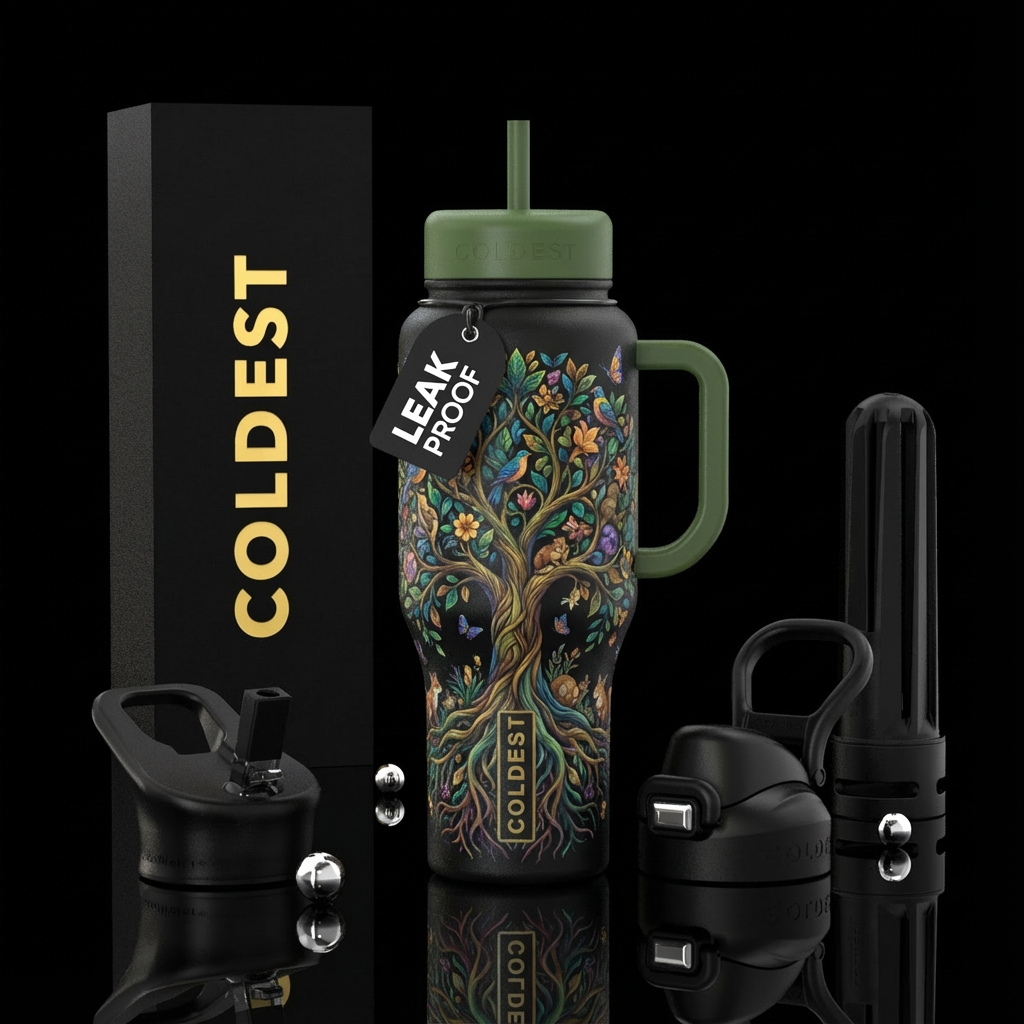 Tree of Life water bottle design