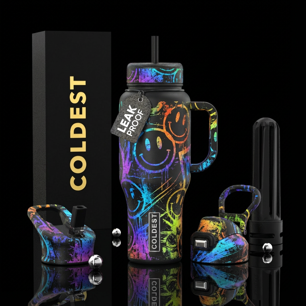 Smiles water bottle design