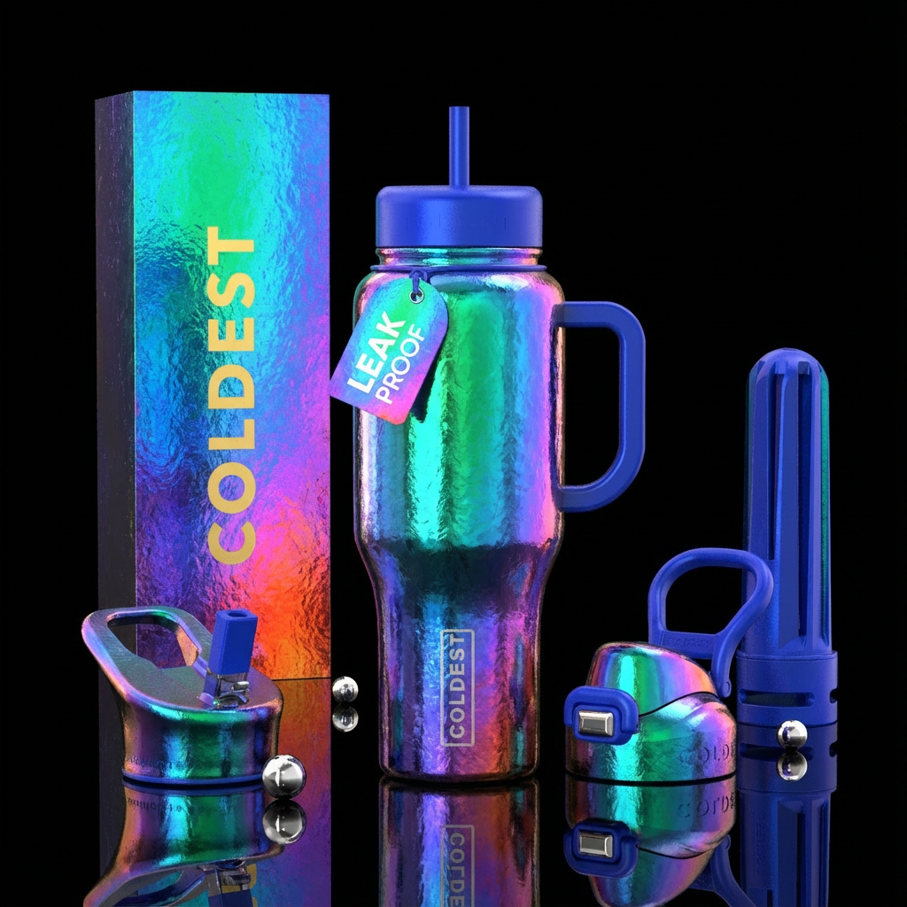 Tin foil water bottle design