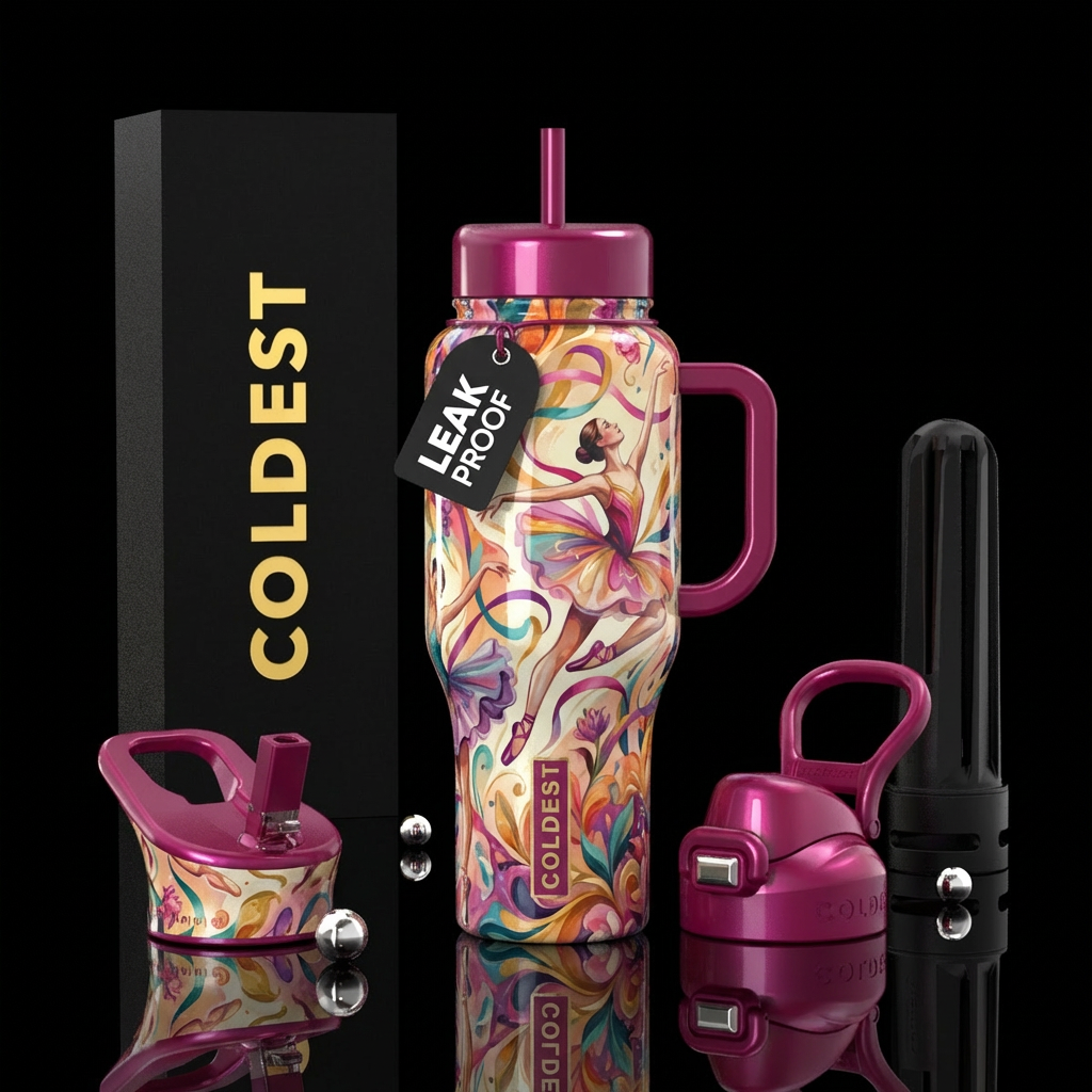 Just Dance water bottle design