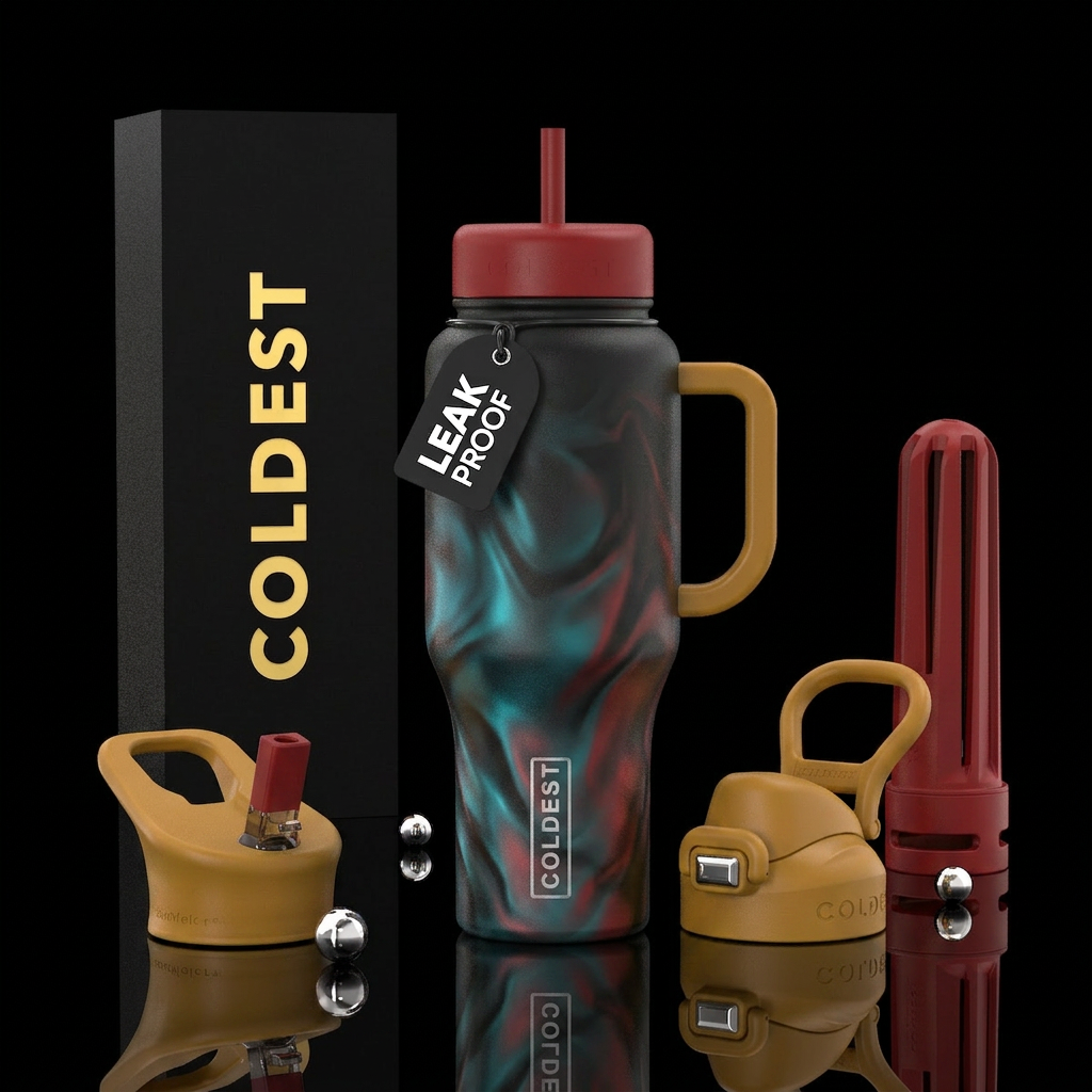 No words, liquid, shiny, scenery, majestic, realis... water bottle design