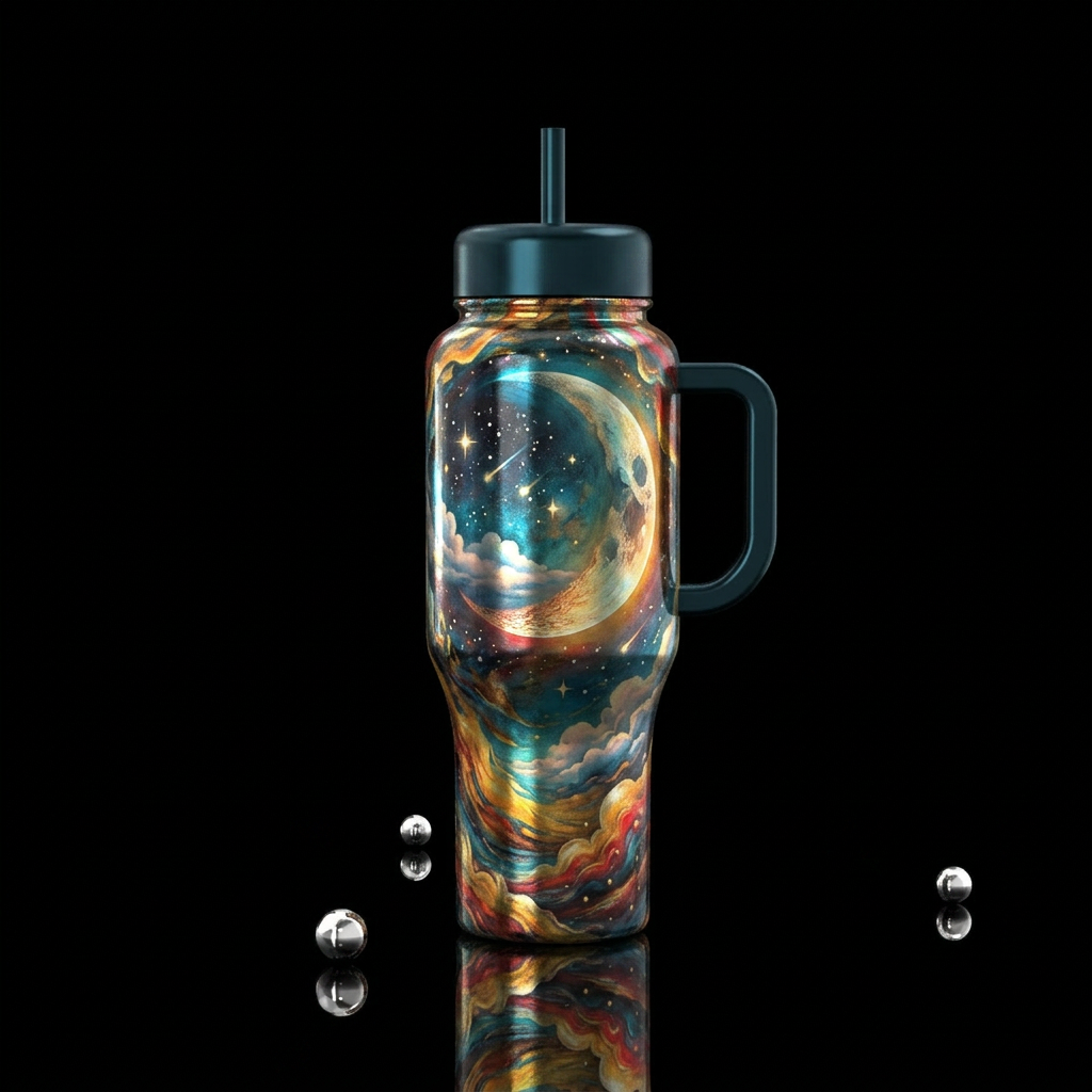 , sunny, No words, liquid, shiny, majestic, realis... water bottle design