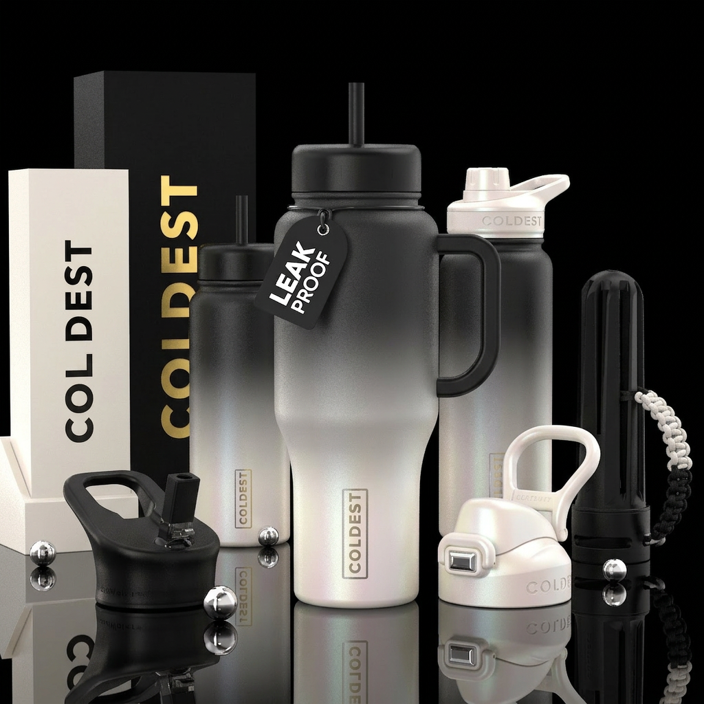 k and pearl white bottle water bottle design