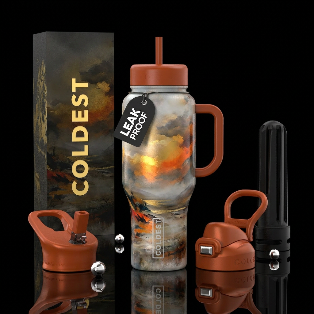 oxidized, muted, pearlescent, bold, timeless, fogg... water bottle design