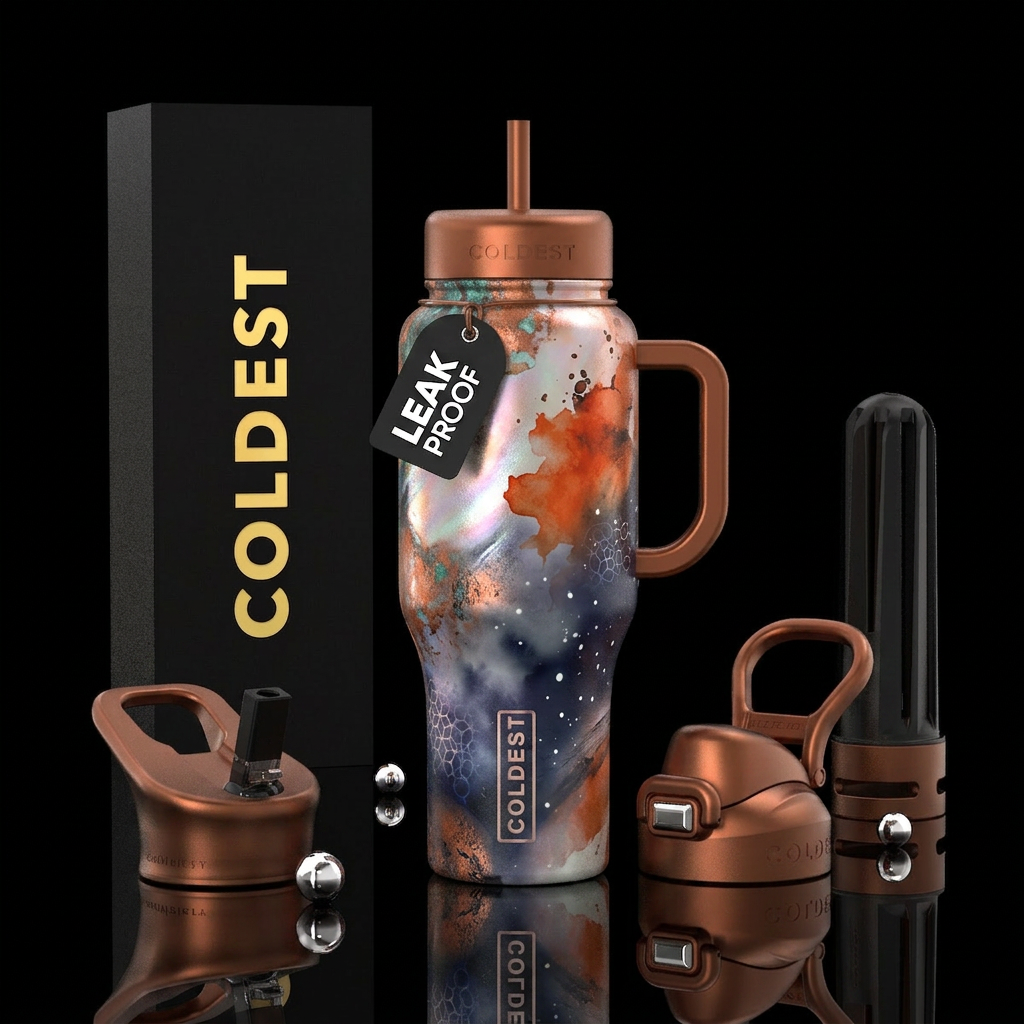 oxidized, muted, pearlescent, bold, timeless, fogg... water bottle design