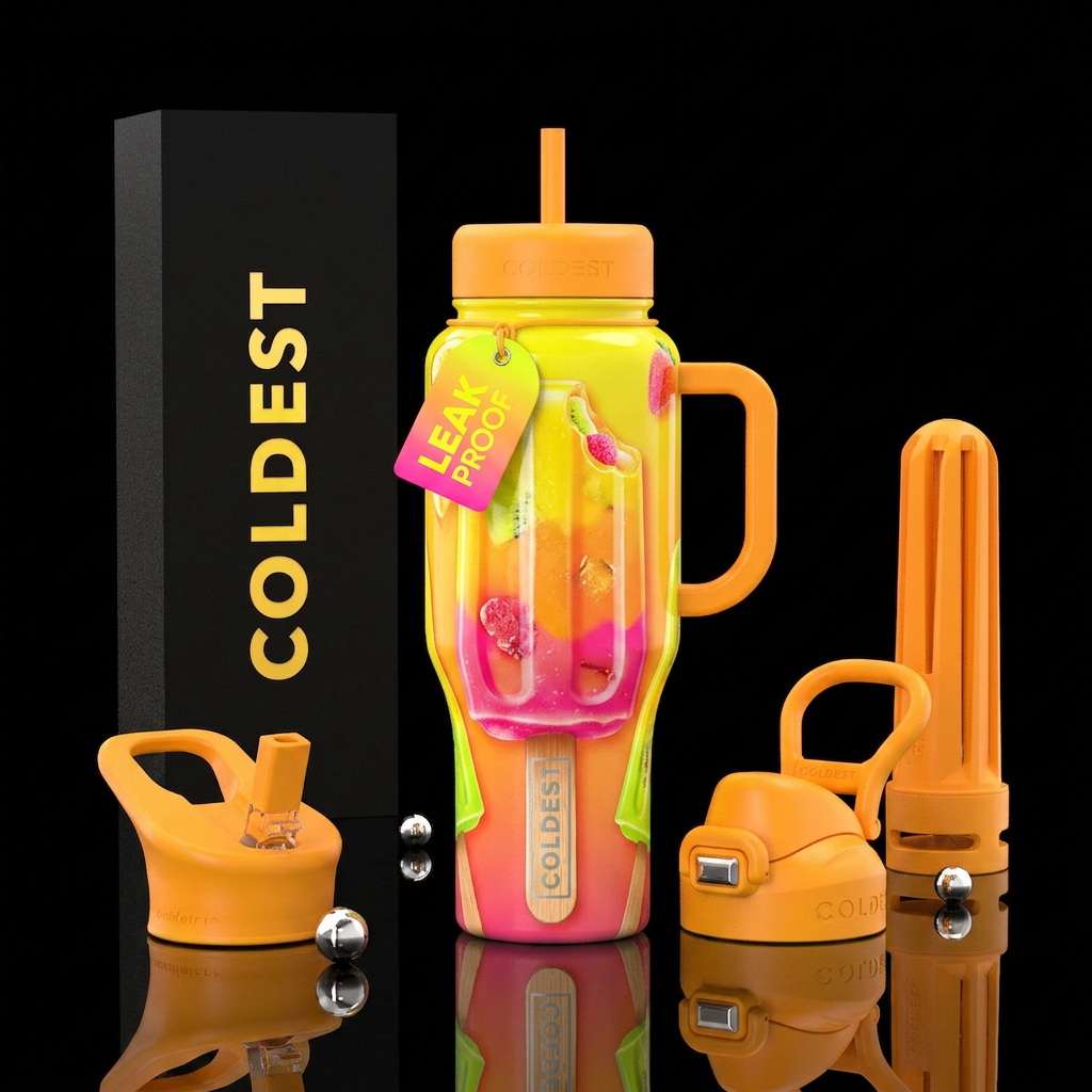 Yummy Summer water bottle design