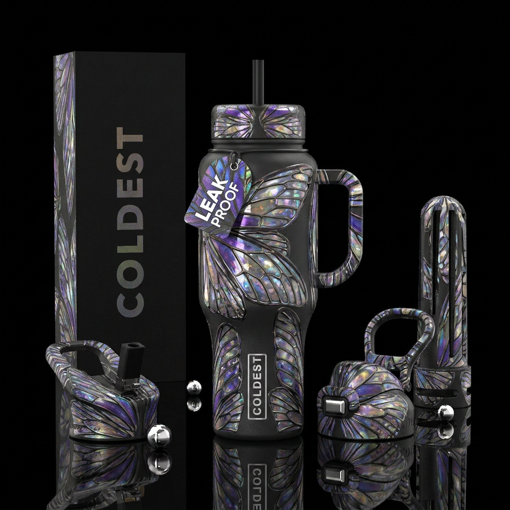 Flutterbye 😉 water bottle design