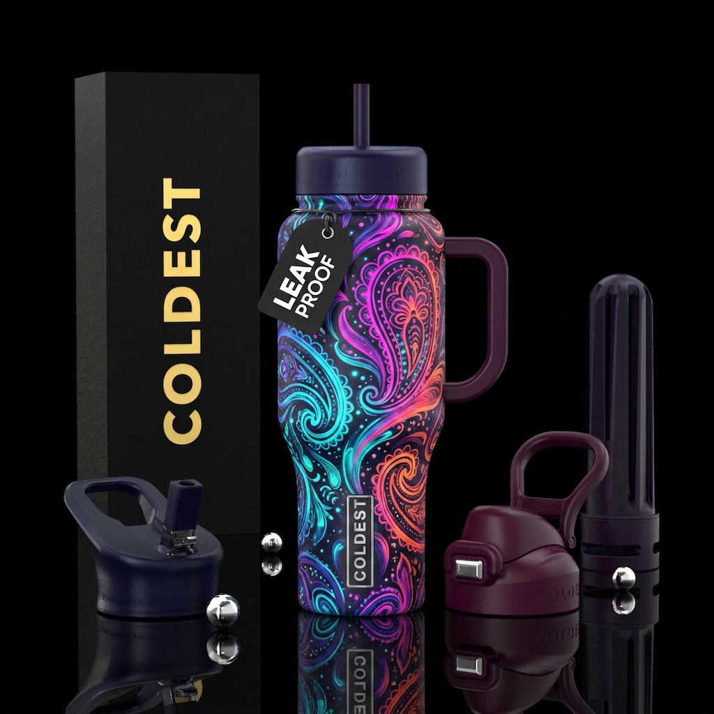 Movin Groovy water bottle design