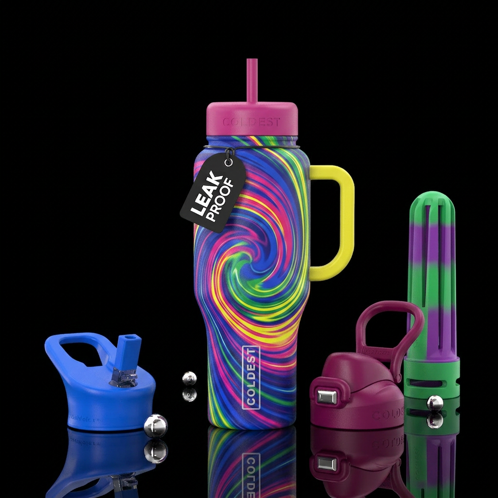 Sit and Spin water bottle design