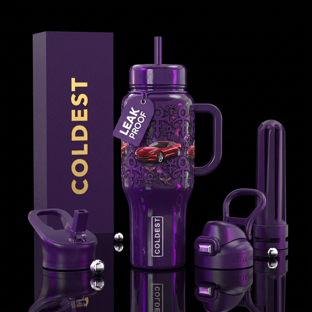 Little red corvette, song by “love symbol” in deep... water bottle design