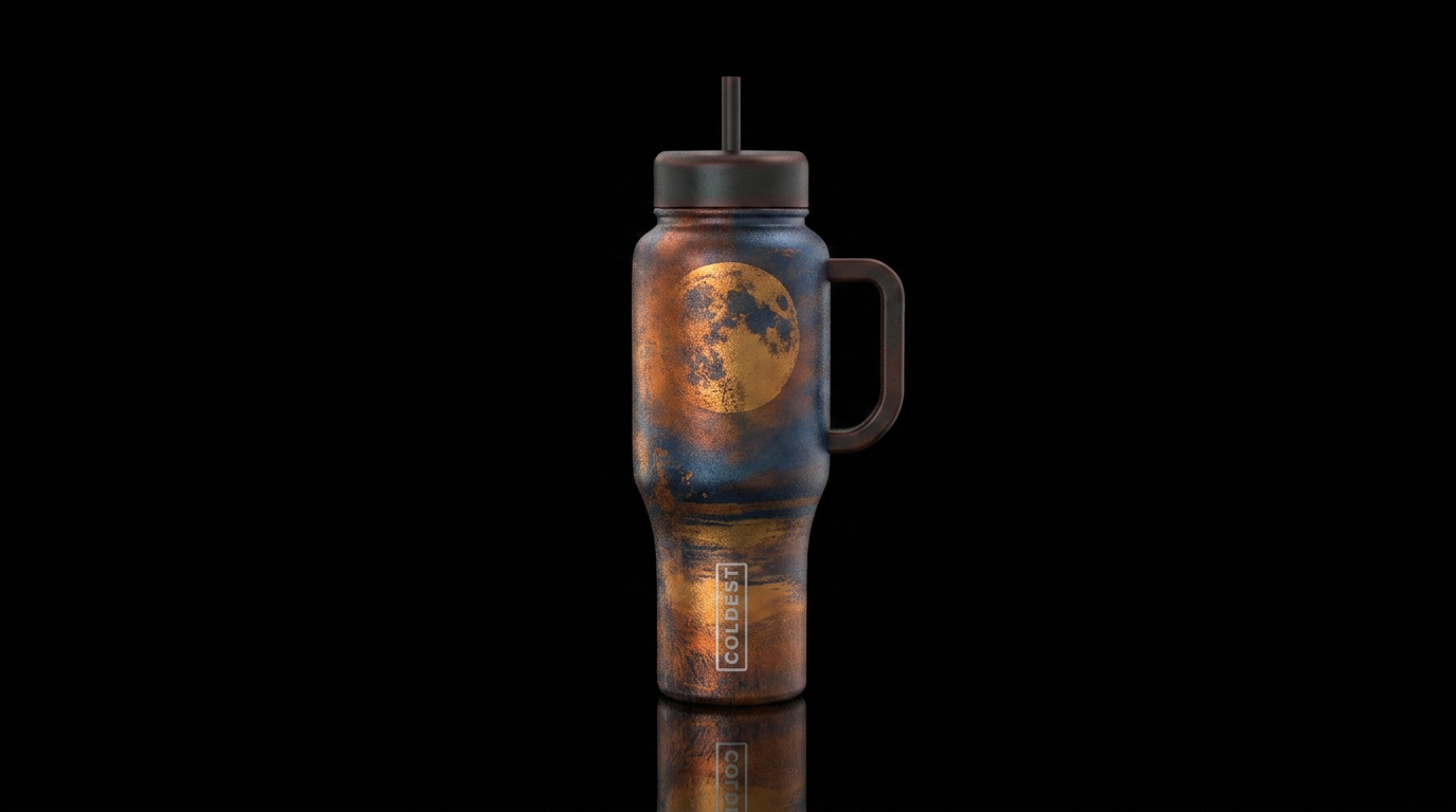 Night Moon water bottle design