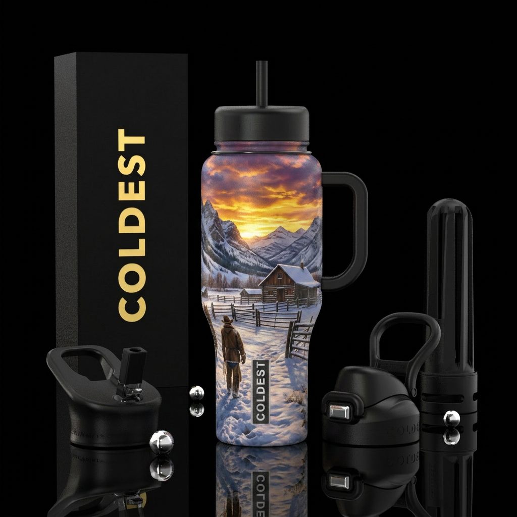The Ranch water bottle design