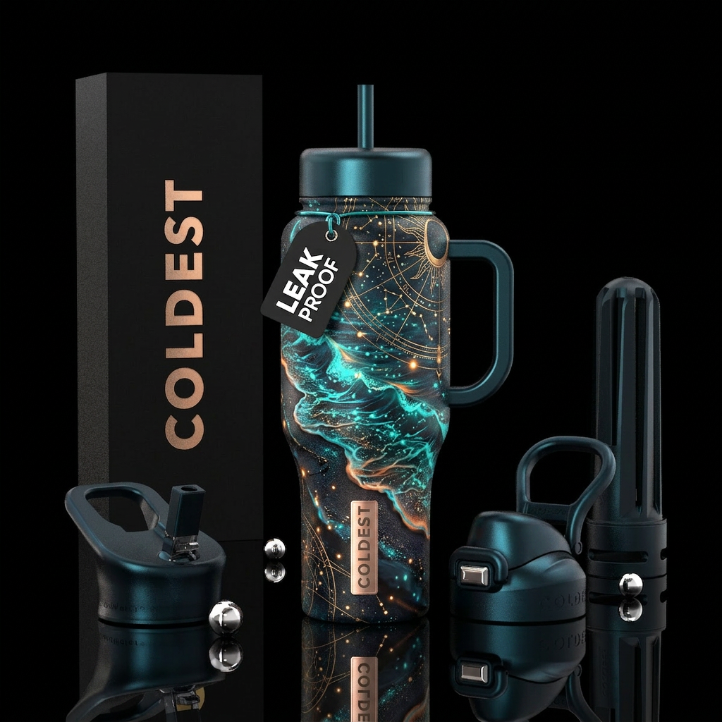 Moon Tide water bottle design