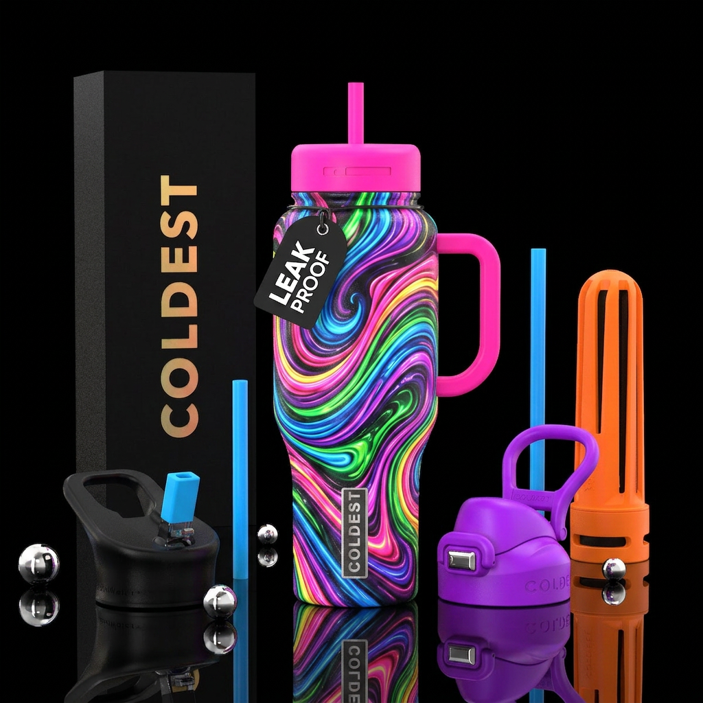 Taffy Pull water bottle design