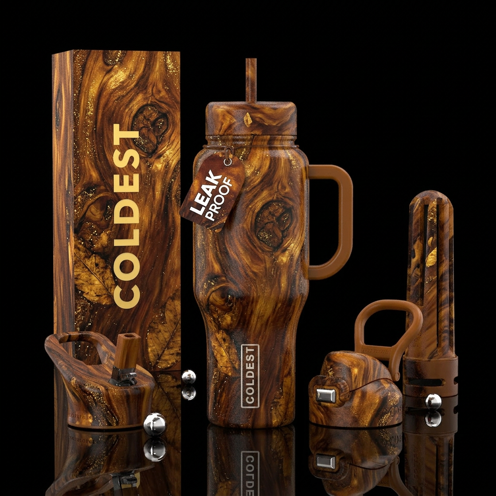 Knotty water bottle design