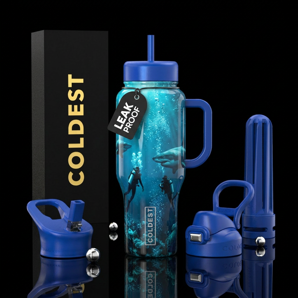 Into the Deep water bottle design