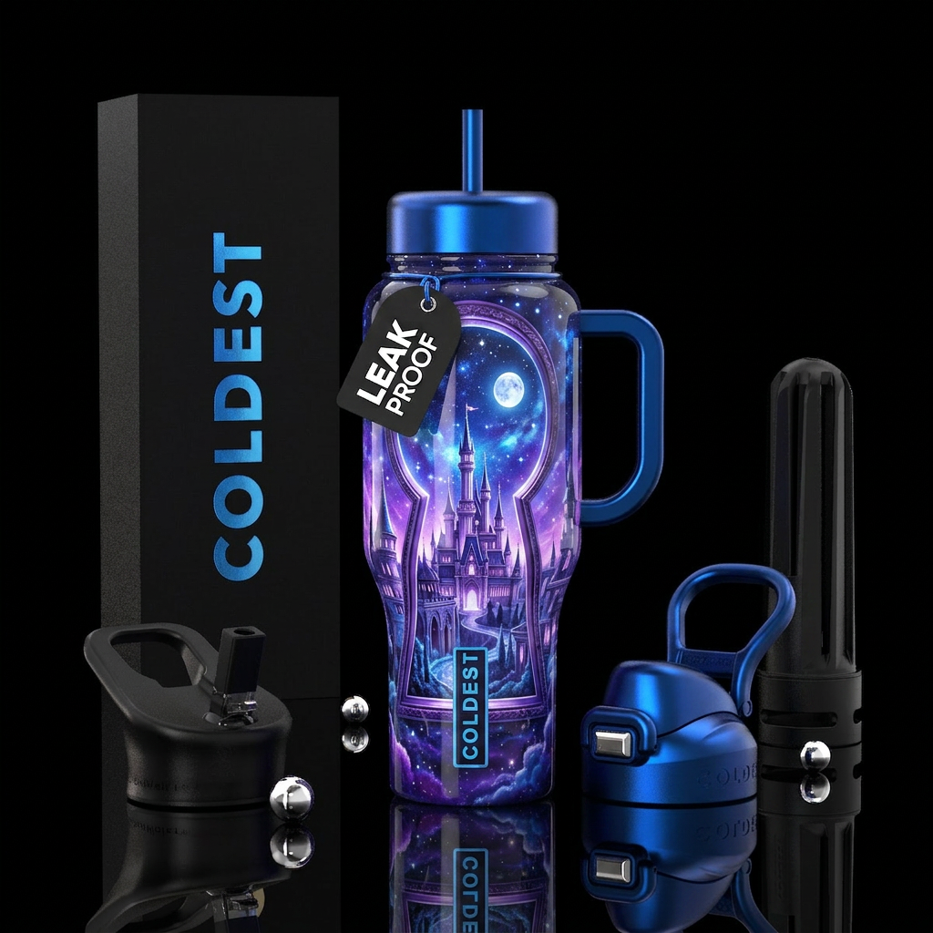 The Magic Keyhole water bottle design