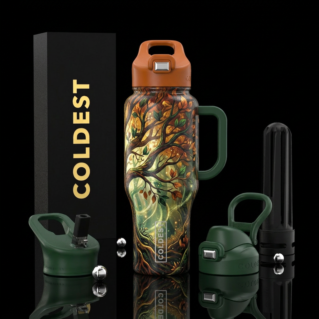 Out on a Limb water bottle design