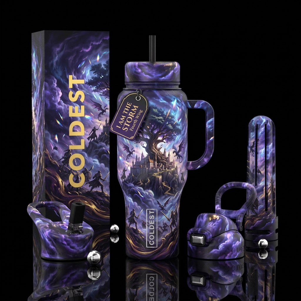 Majestic Battle water bottle design