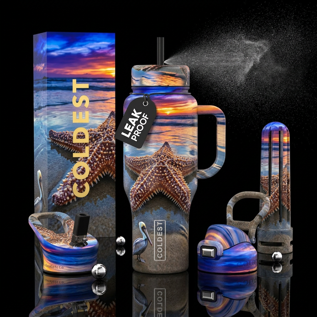Star night water bottle design