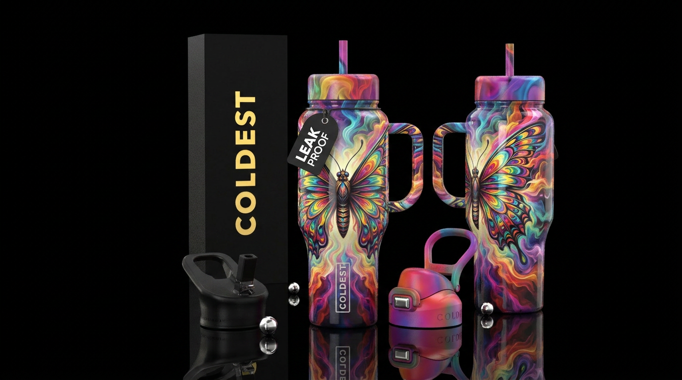 Flutter by water bottle design