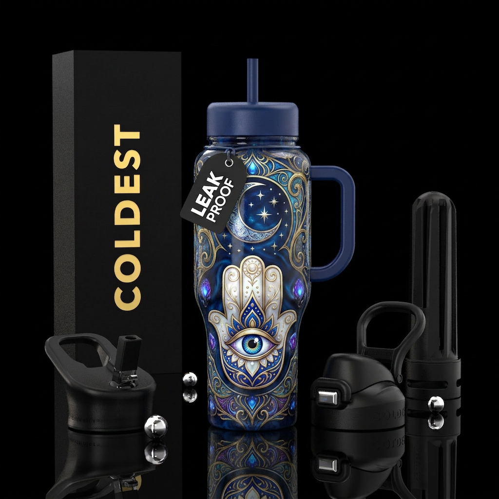 Evil Eye water bottle design
