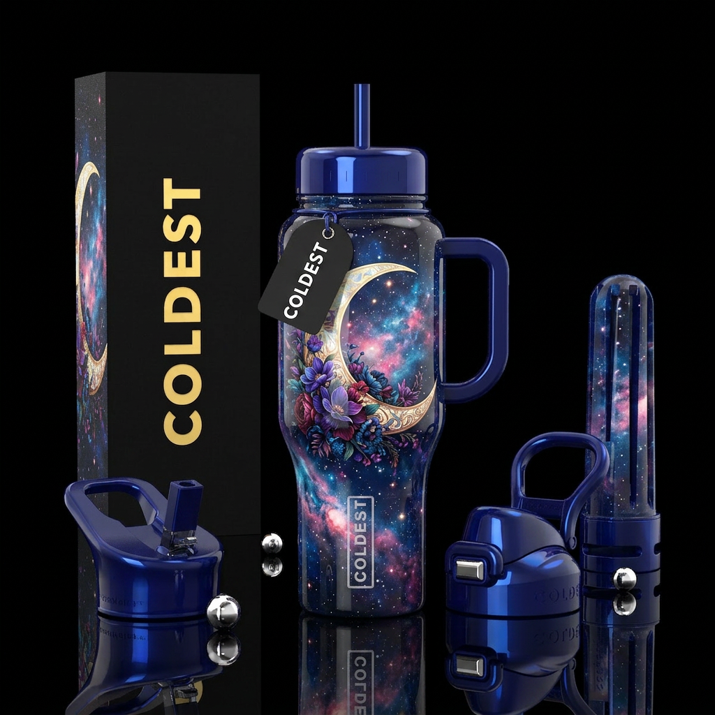 That moon water bottle design