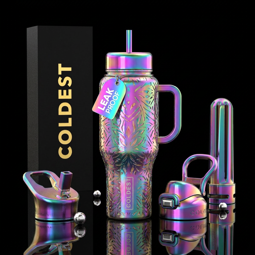 Laser cut water bottle design