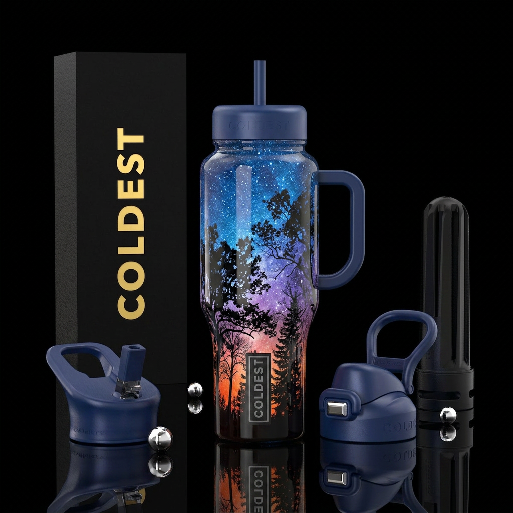 Forest Sky water bottle design