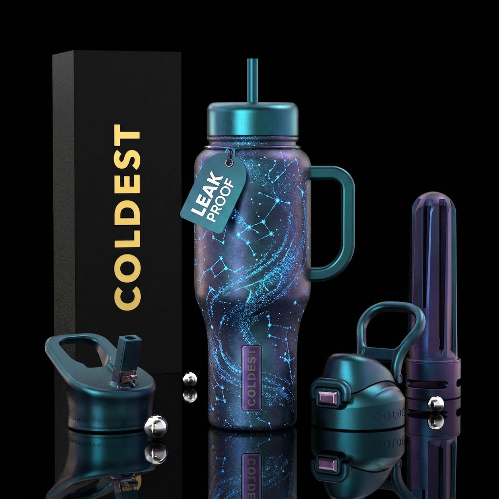 Shimmer Night water bottle design