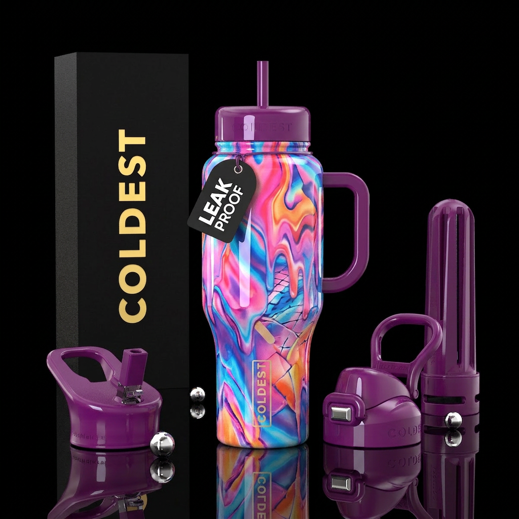 Melted water bottle design