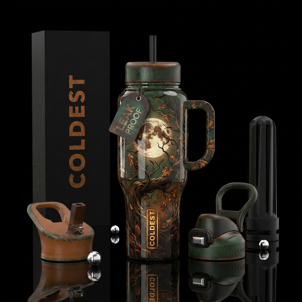 Dark Moon water bottle design