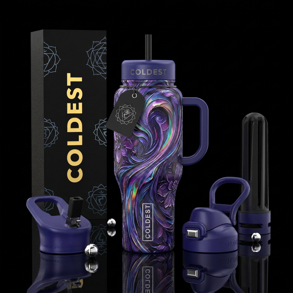 Blue Mood water bottle design