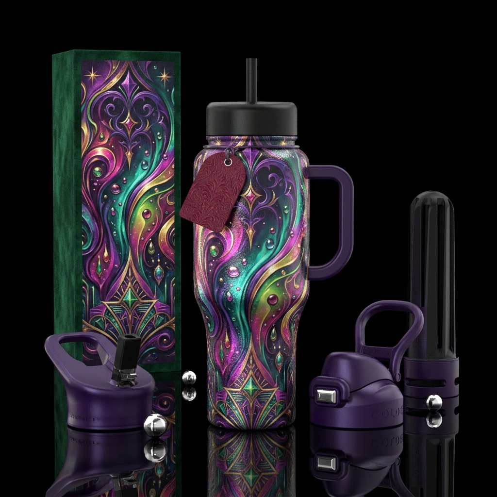 Party Time water bottle design
