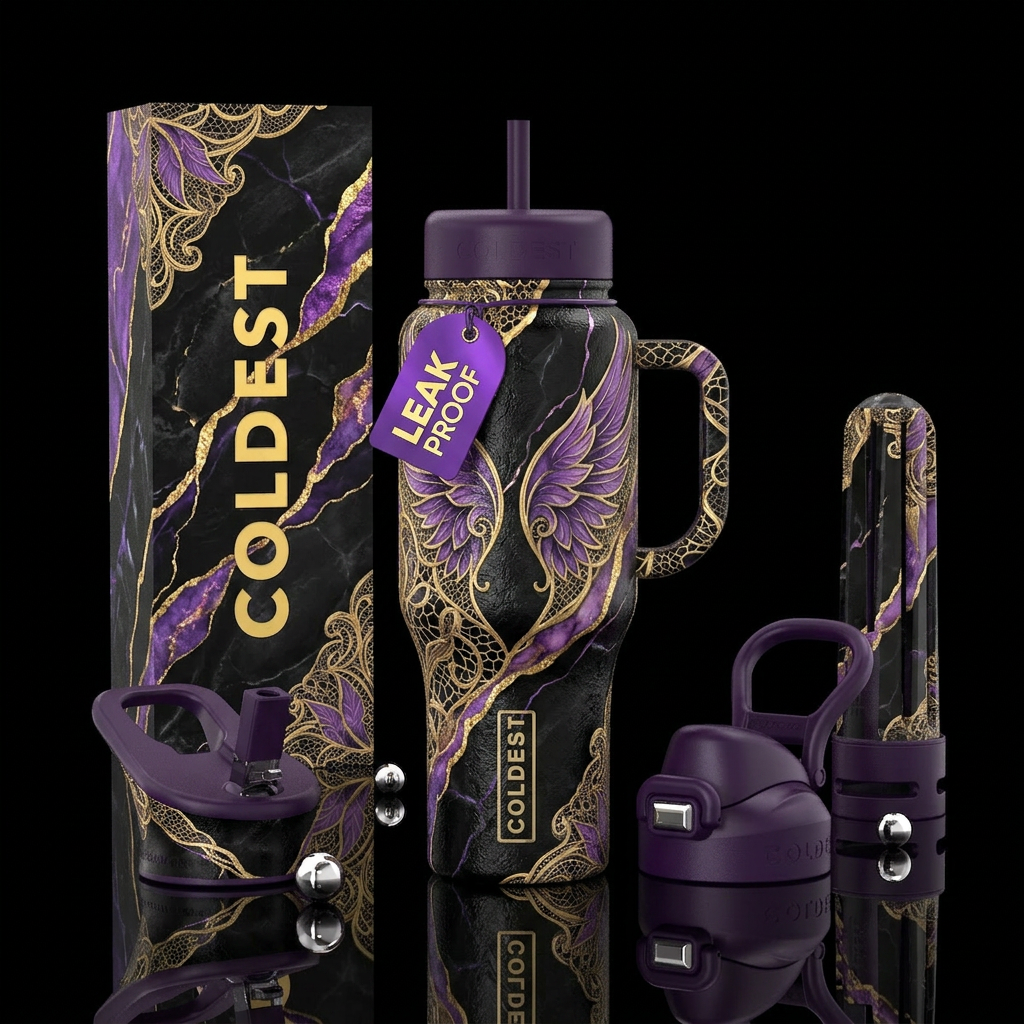 Heart felt water bottle design