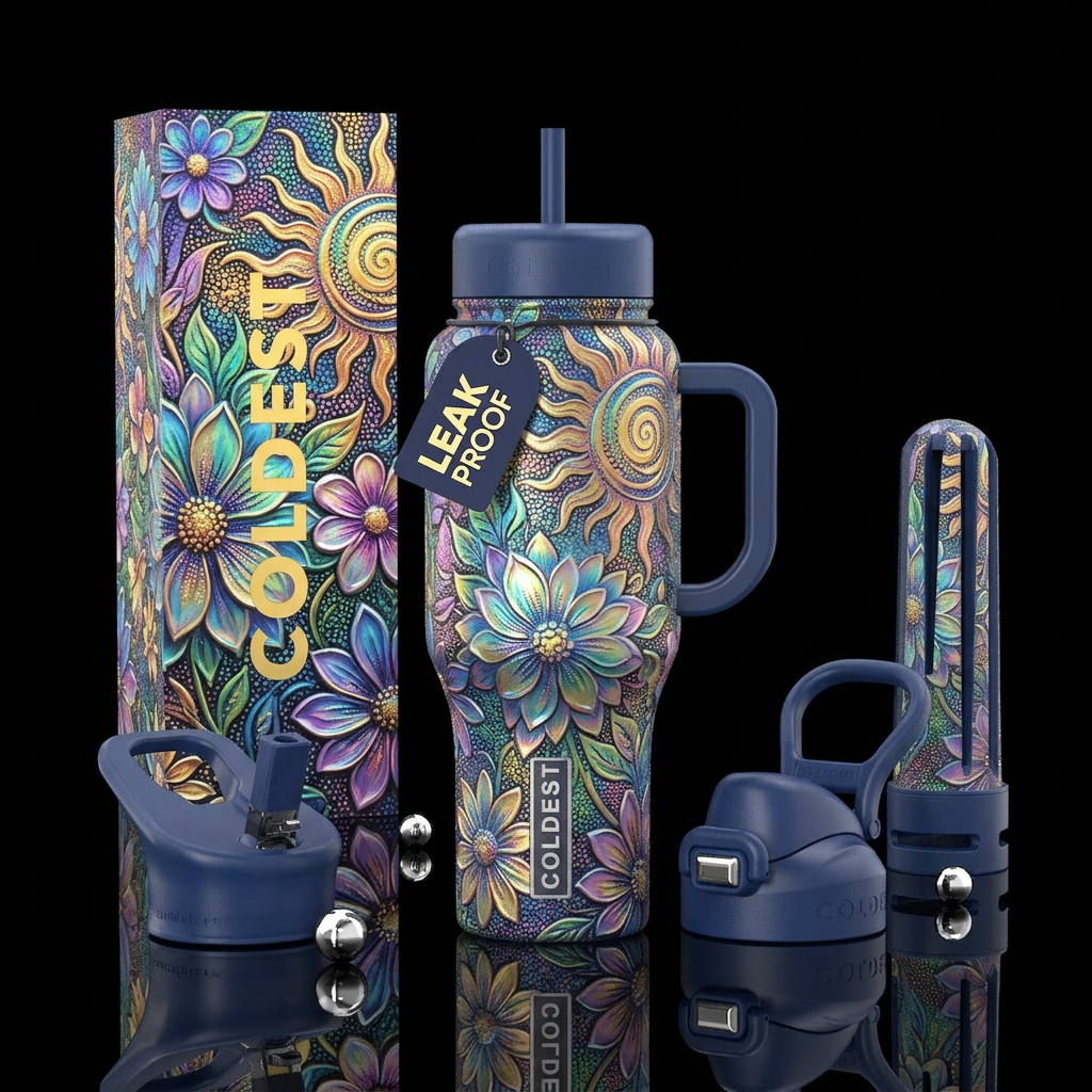 Fanciful water bottle design