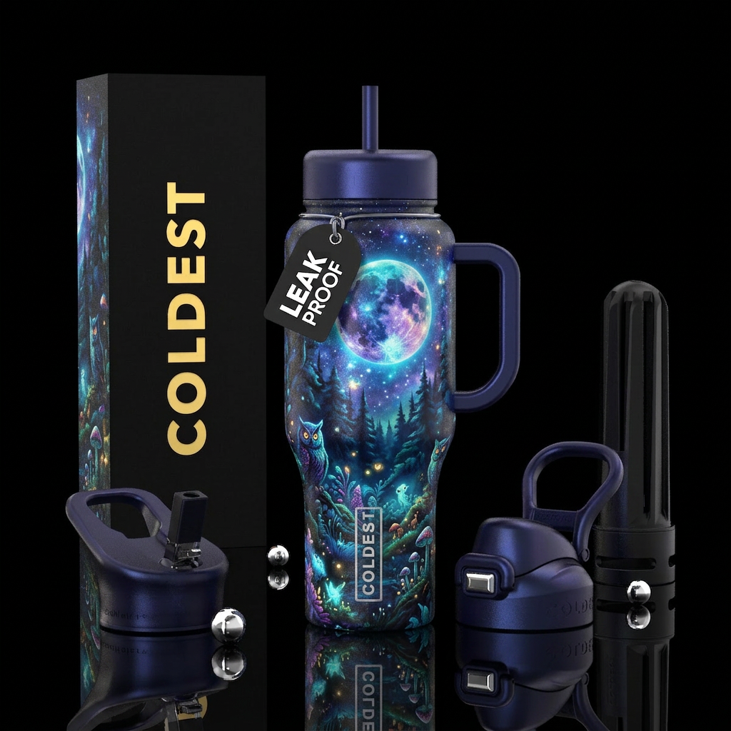 Mountain Beauty water bottle design