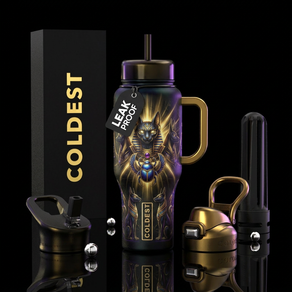 Egyptian Protection water bottle design