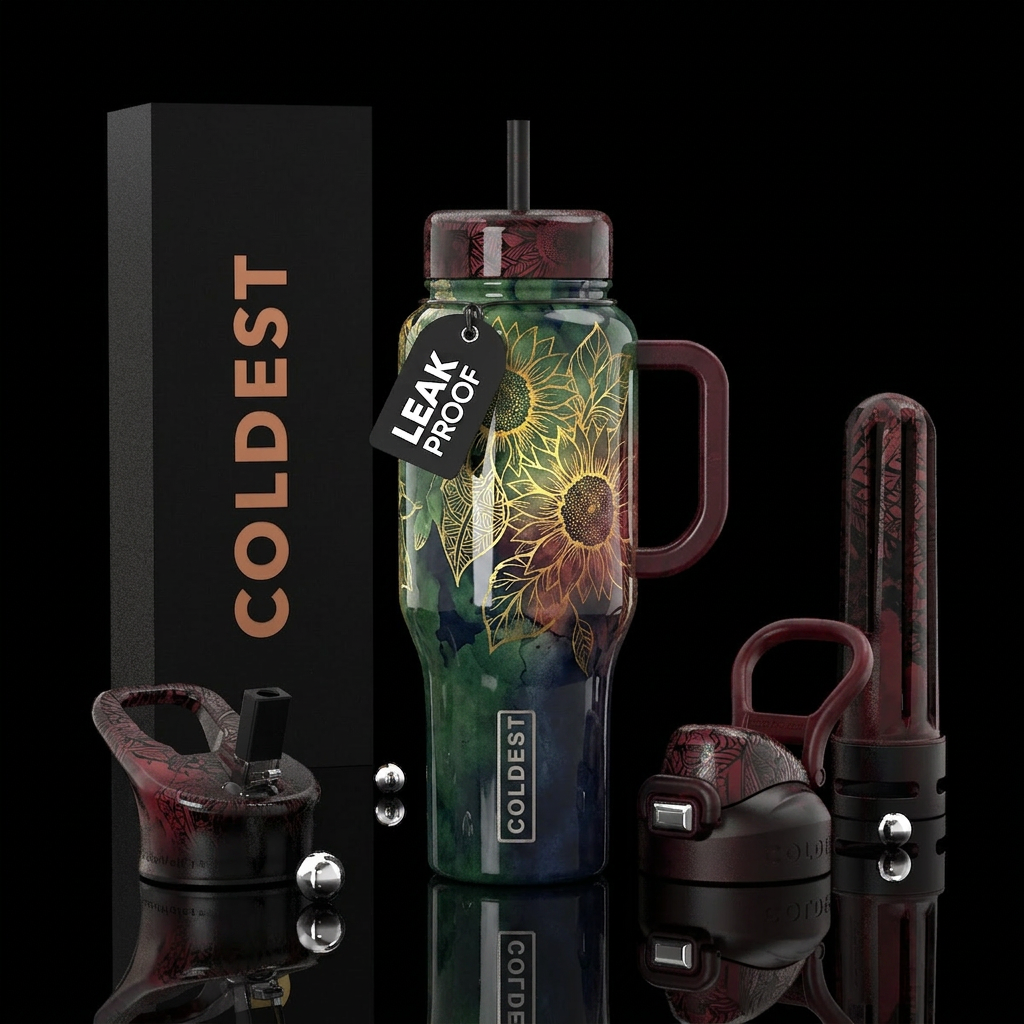 Sunflower water bottle design