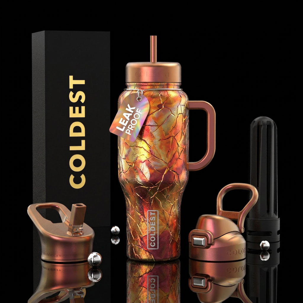 Autumn Leaves water bottle design