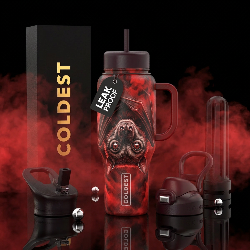 I’m Batty 4U water bottle design