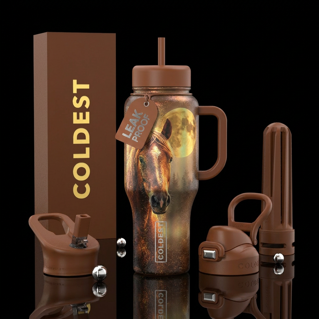 Wild Stallion water bottle design