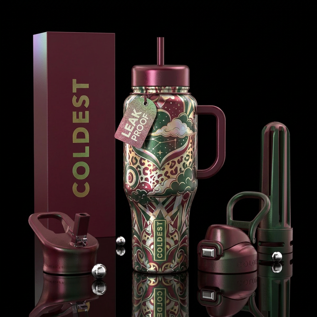 Leopard kingdom water bottle design