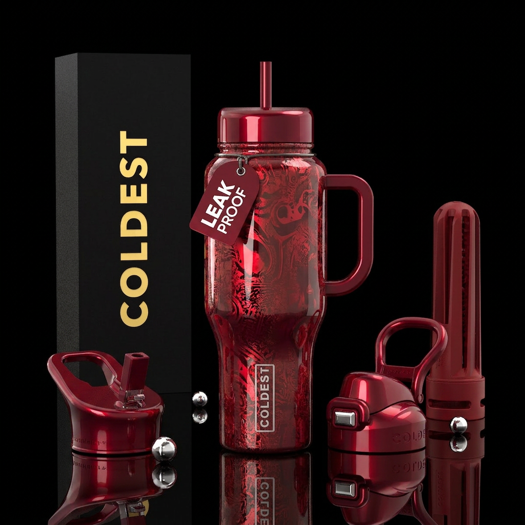 Oh Red! water bottle design