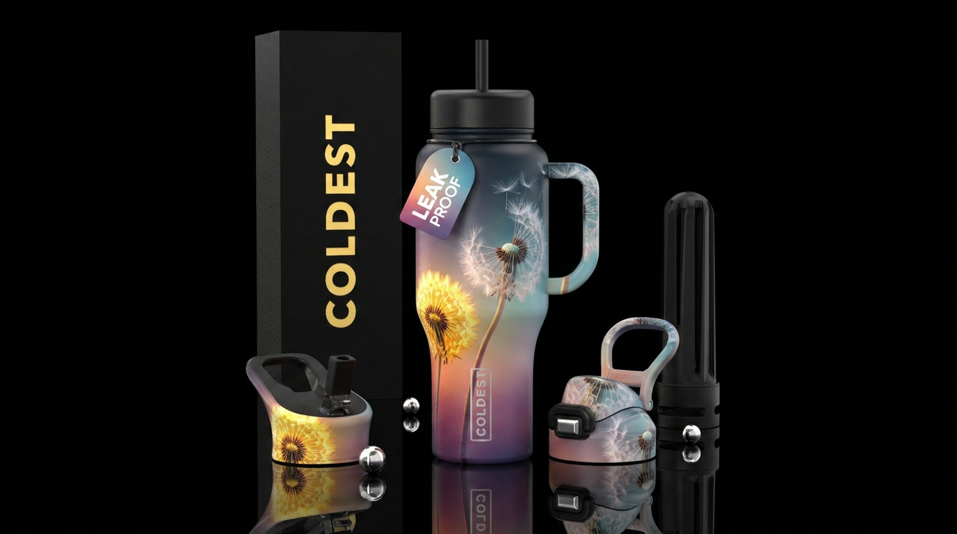 Whispy to Me water bottle design