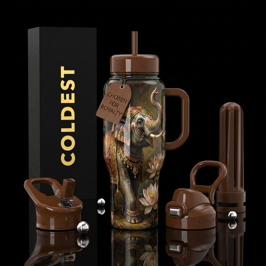 Royalty water bottle design