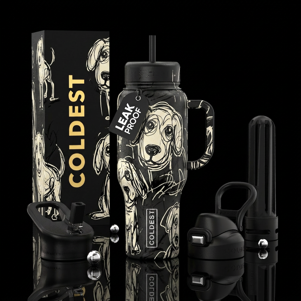 Dog water bottle design
